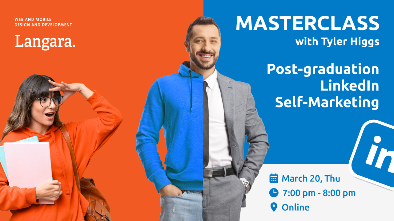 Masterclass: Post-graduation LinkedIn self-marketing Banner